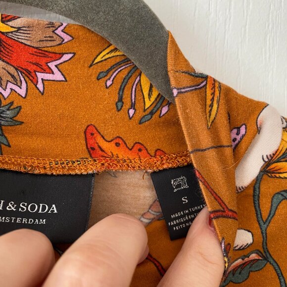 Scotch & Soda Long-Sleeve Allover Printed Top Size S - Picture 5 of 7